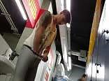 Big Cock Guy Changing in the Locker Room 
