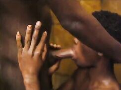 Black boys suck in the shower then on bed