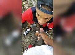 Black Cock Sucked and cums 323