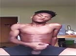 Black dude likes pumping out a big load before class 
