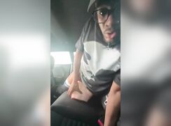 Black Outdoor Fake Pussy Cumshot