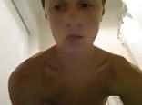 blond and cute boy masturbates