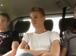 Blond car boy