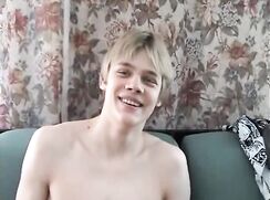 Blond Scandanavian with great smile auditions boys porn