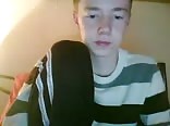 Blond Selfsuck boy porn wank and cum