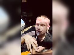 Blond Sucks BWC in Car Gets Mouthful of Cum 199