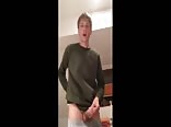 blond TeenGay jerk and cum