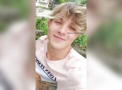Blond thief latino boy likes to cum