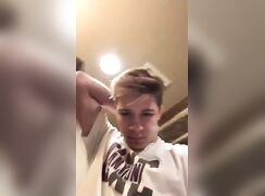 Blonde boy bathroom cumming gay porn tube