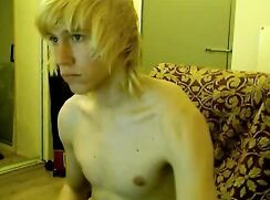 Blonde boy with a nice cock