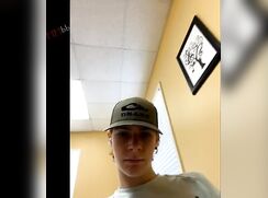Blonde boy with hat