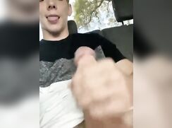 Blonde Hayden Beats in the Backseat