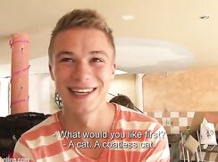 Blonde photoshoot twink porn classic