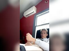 Blonde Sabin Jacks in his Bedroom