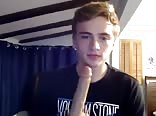 Blonde twink is really horny gay boys porn