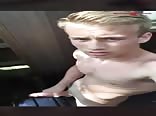 Blonde Twink Rubs One Out