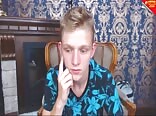 Blue Eyes Twink Porn jerk at home
