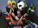 Boy fucks stuffed toy