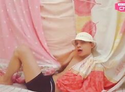 Boy Gets Sexy With Curtains