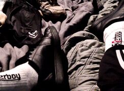 Boy Horny Hands In Shorts