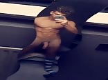 Boy Jerk Off in front of Mirror