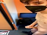 Boy On Train  Commuting Gay Porn Show 