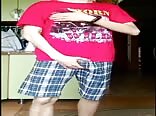 Boy porn pulls his dick out of his shorts and jacks off 