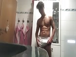 Boy showing bulge