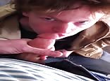 Boy sucks dick in an alley