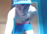Boy wanks with his hat on gay teen porn