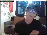 Boy with glass wank and cum
