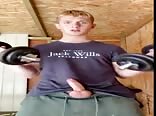 Boys porn giving his dick a workout 