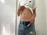 BOYS PORN IN PUBLIC BATHROOM JERKS OFF