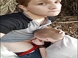 Boys porn sucking dick & eating ass in the woods.