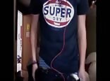 Boys porn wanks and cums on his desk
