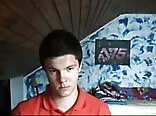Boys porn wanks his uncut dick in his bedroom