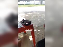 Brake by the road