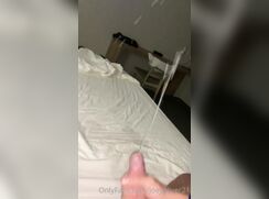 British lad shoots 12 cum shots over his bed