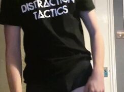 British twink - Having fun and playing with my horny cock PT1