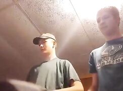 Brothers play on webcam