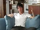Brunette highschool jock jerking off