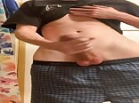 Buff Teen, Large Cock, Bulbous Head, Ecstatic Cum!