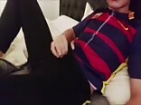 Bushy FCB Soccer Boy cumshot