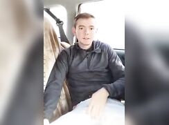 Carter having fun in the car