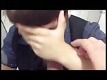 Cellphone oral sex bathroom boys porn