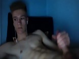 Checking out some gay porn before bedtime 