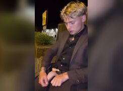 CHEEKY* British lad shows off
