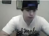 Chub boy spanking his dick