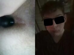 Chubby teen max motion fucks ass with vibrator toy.