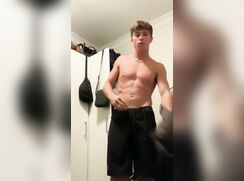 Clinton Takes his Underwear Off Before Bed Gay Porn